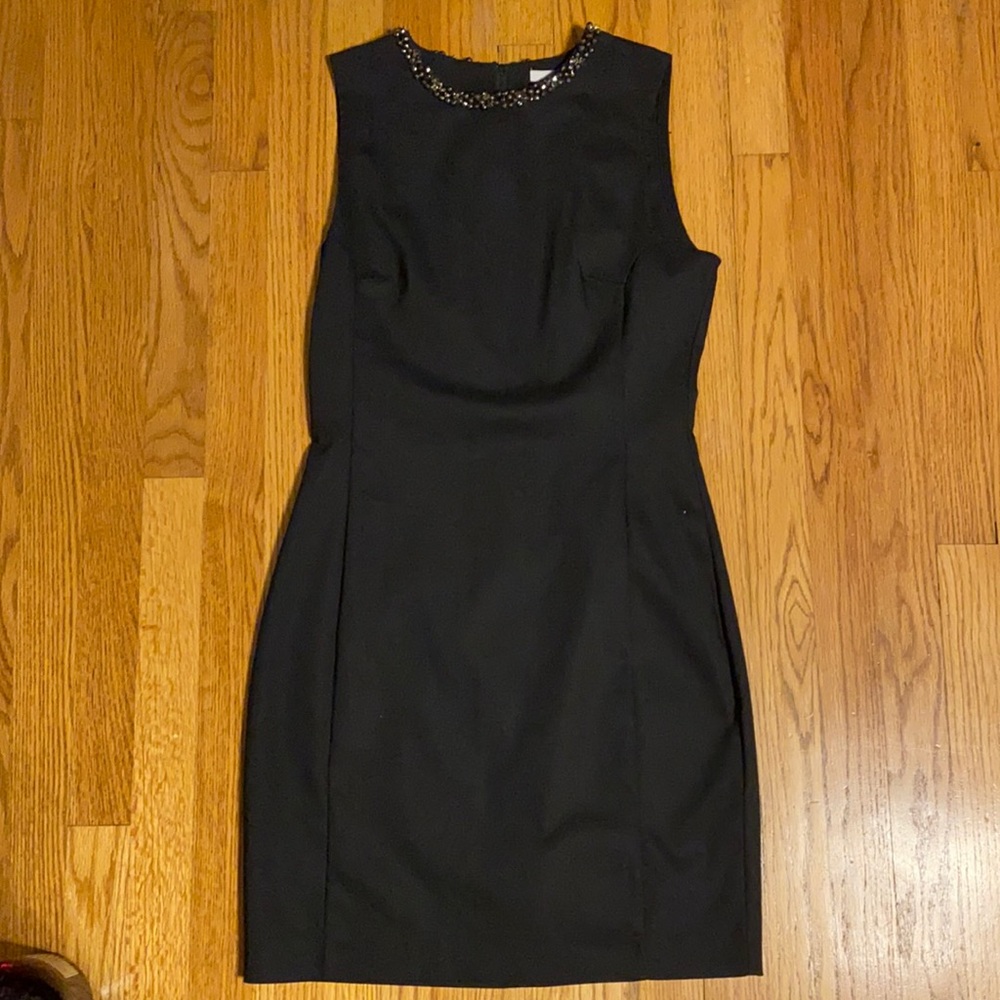 Black dress with fancy collar